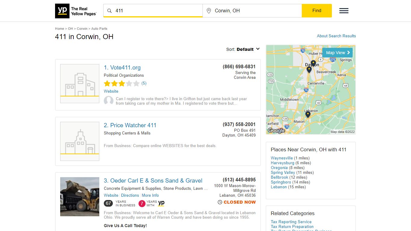 411 in Corwin, OH with Reviews - YP.com